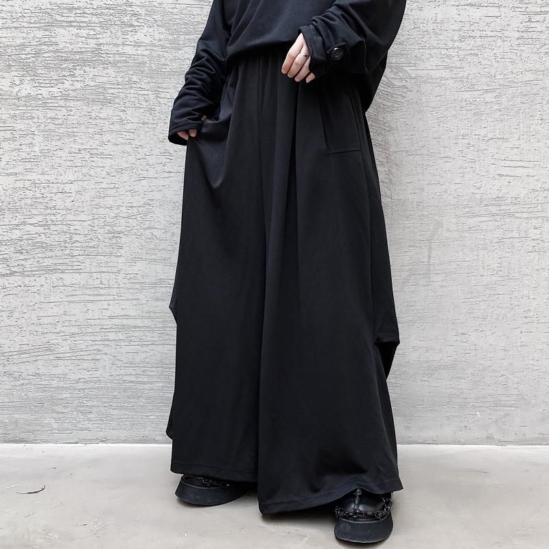 Compra Hombre Streetwear Vintage Harem Pantalón Falda Falda Pantalón Moda  Mostrar Ropa Hombre Japón Estilo Pierna De Ancho Pantalones Casuales Barato  | Entrega Rápida Y Calidad | Es.Dhgate