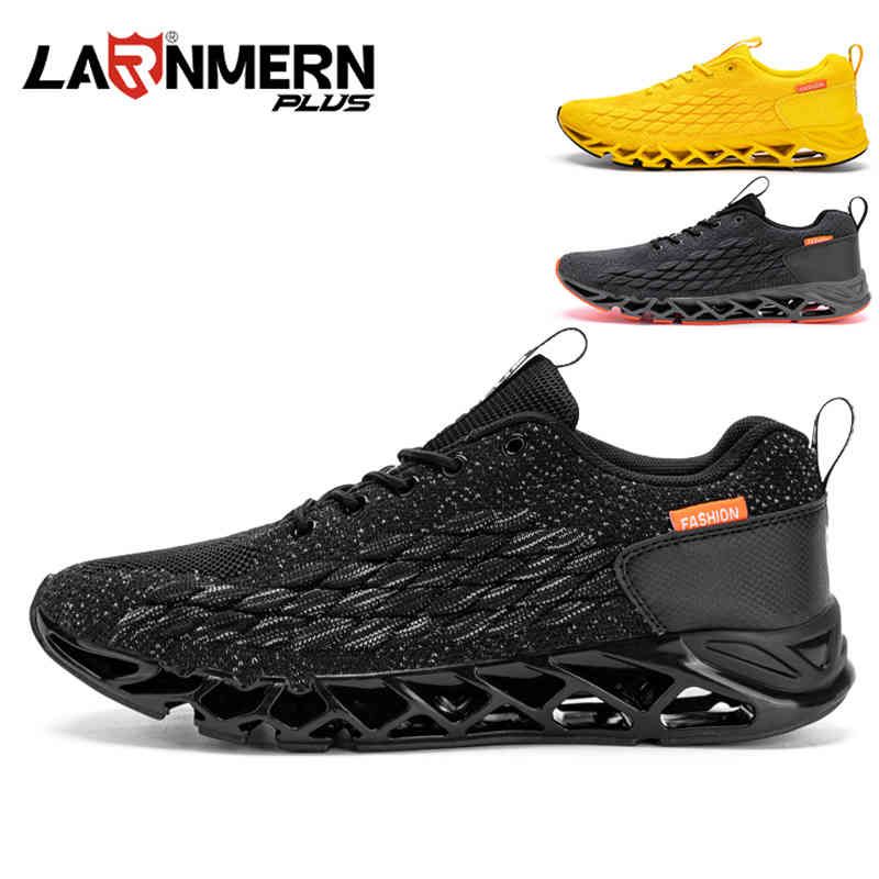 Larnmern Men Shoes Casual Sport Sneakers não deslizantes Lightweight  respirável Filking Outdoor Running 210824