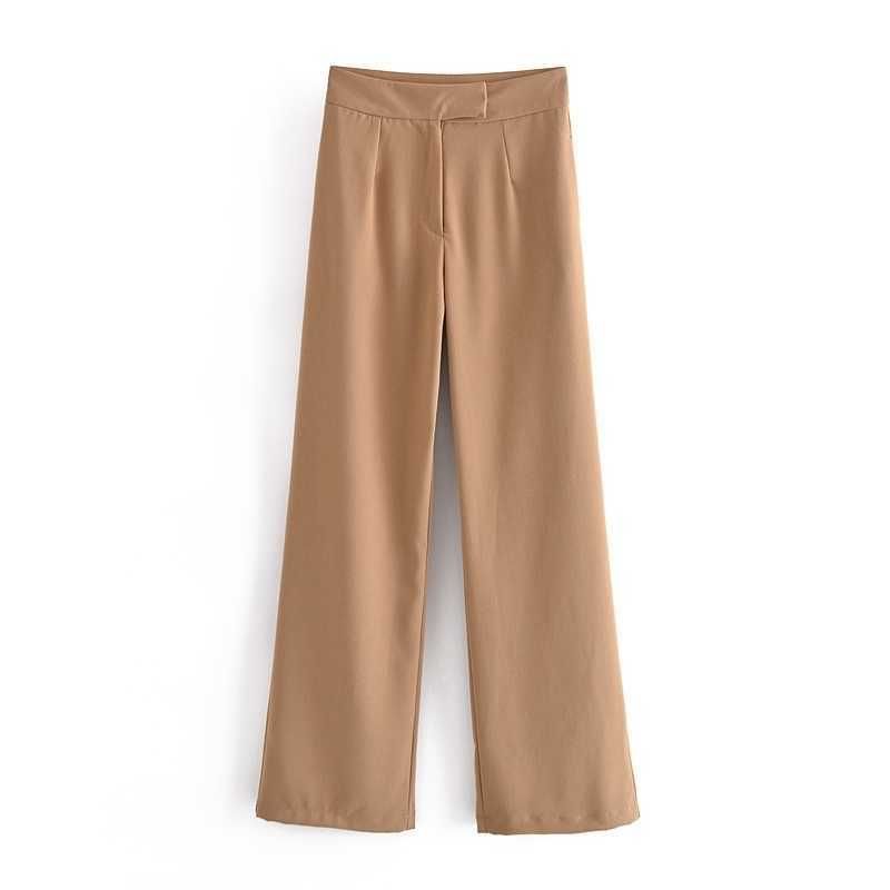 Compra Oficina De Primavera Dama Pantalones Mujeres Alta Cintura Suelta  Pantalón Ancho Pantalones Sólido Color Moda Femenina 210525 Barato |  Entrega Rápida Y Calidad | Es.Dhgate