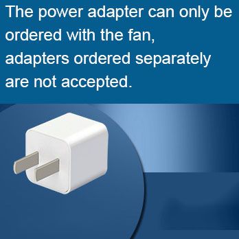 Adaptador (solo orden con ventilador)