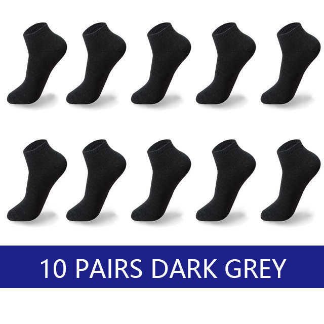 10 pares de gris oscuro