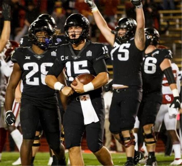 2021 Custom 28 Breece Hall Iowa State Cyclones Football Jerseys 15