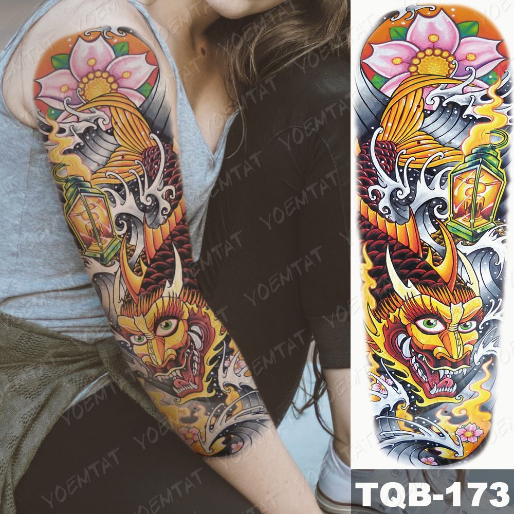 Tatuaje De Manga De Brazo Grande Dragón Japonés Impermeable Tatuaje Temporal Pegatina Dios Arte Corporal Tatuaje Falso Completo Mujeres Hombres 6671270 Por Eyxb, 5,72 €