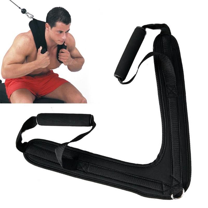 Abdominal Crunch Straps Abs Exercise Pulling Harness Fitness Gym Shoulder Strap