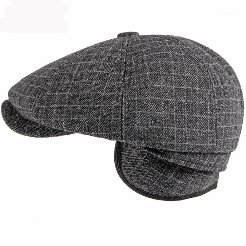 Dad Big Size Wool Sboy Caps Winter Felt Octagonal Cap Plus Outdoors Ivy Hat