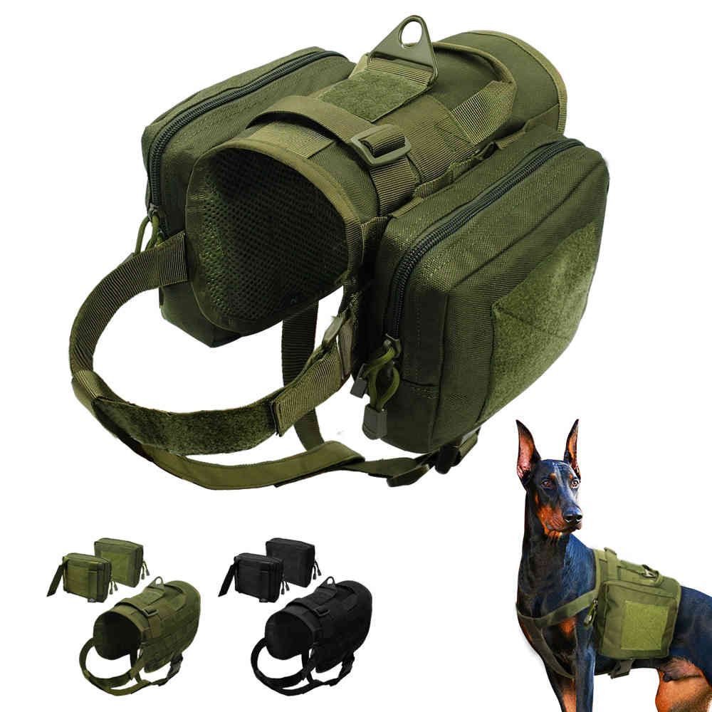 impermeable chaleco táctico arnés desmontable Molle bolsas parches perros grandes grandes