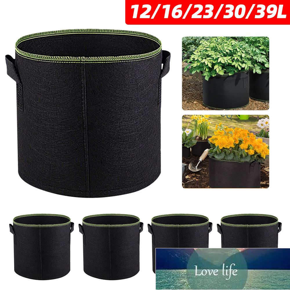 5Pcs 3/4/5/7/10 Gallon Felt Grow Bags Gardening Fabric Grow Pot