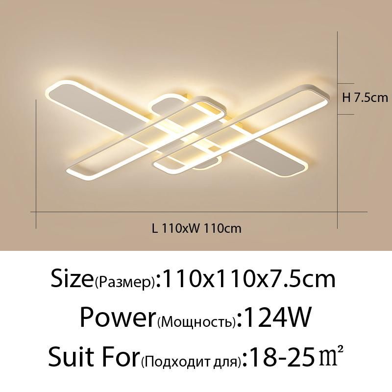 Blanc 110x110cm luminosité Dimmable