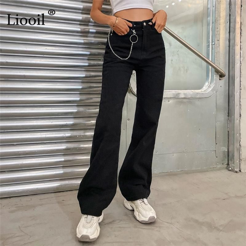Compra Pantalones Vaqueros Para Mujer Boyfriend Boolgy Para Mujeres De  Cintura Alta De Cintura Recta De Damas Negras Pantalones De Mezclilla  Sueltos Pantalones De Mezclilla Ocasionales Calle Streetwear Barato |  Entrega Rápida
