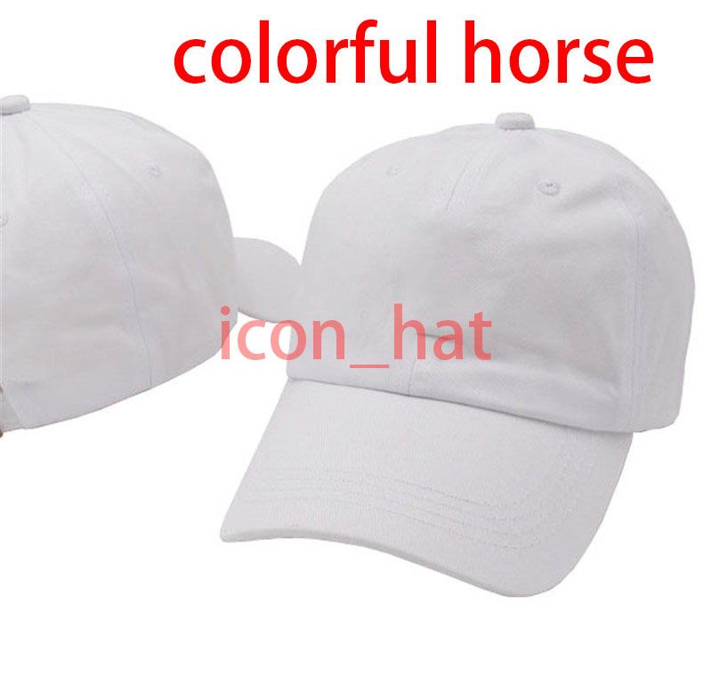 Blanc avec cheval coloré