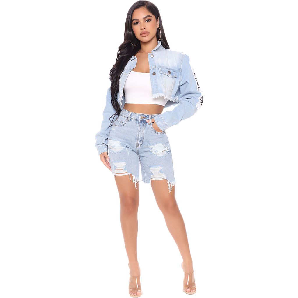 Compra 2022 Blusas Top Top Blusas De Mezclilla Cortas De Moda Europeas Y  Americanas Barato | Entrega Rápida Y Calidad | Es.Dhgate
