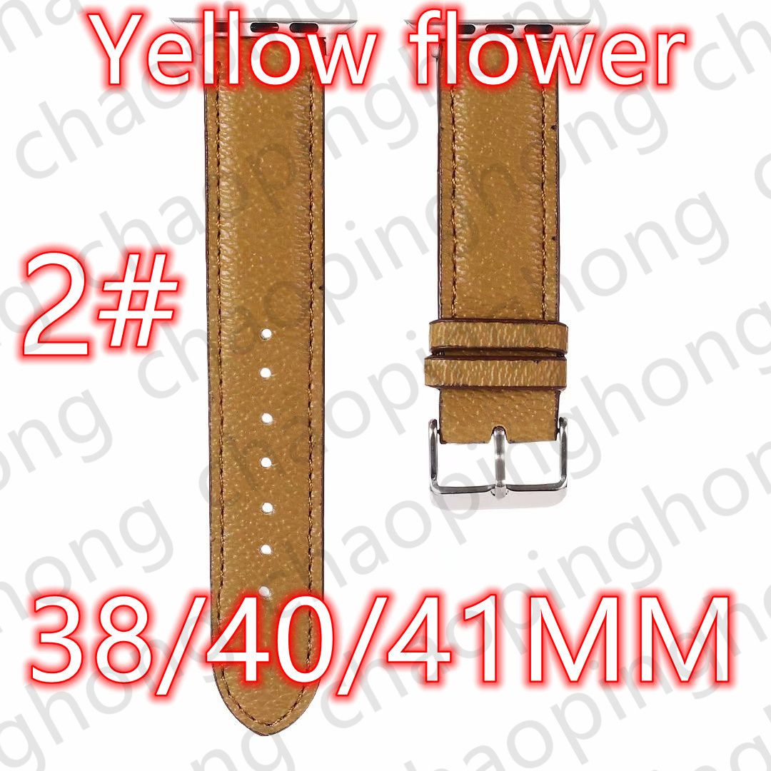 2#38/40/41mm Yellow Flower+V LOGO