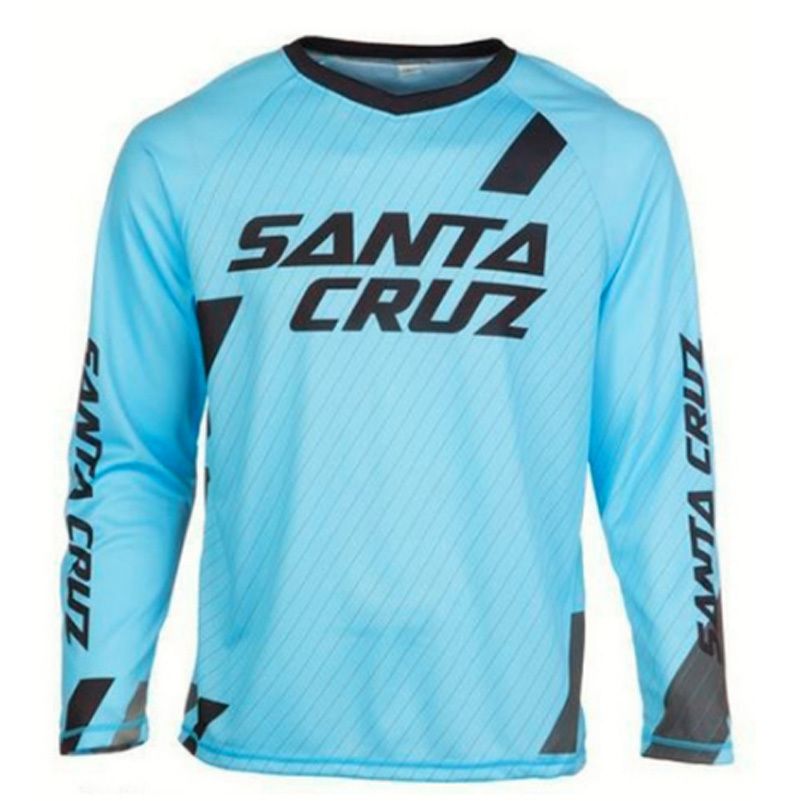 2021 Santa Cruz Motocross Jersey Downhill Camiseta MTB Mueca de manga larga Moto Mountain Bike