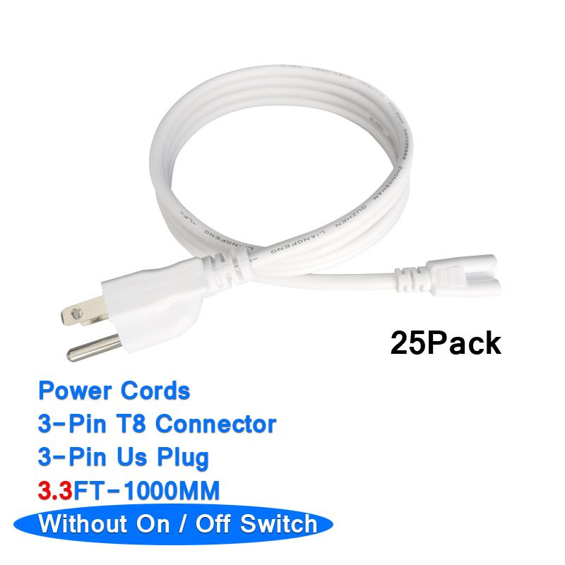 3Pin 3.3Ft Power Cords Without Switch