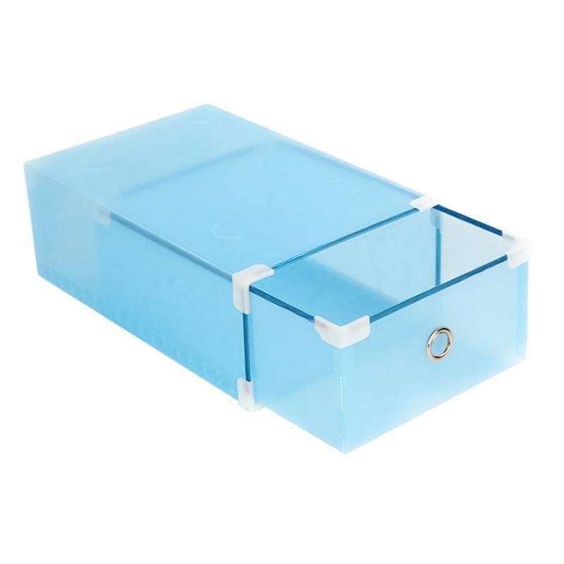 Zapatillas de plástico Cajas para espesante Cajón apilable Almacenamiento de guardarropa Organizador Cajas de caja