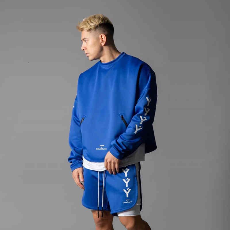 boohooman light blue moletom com capuz