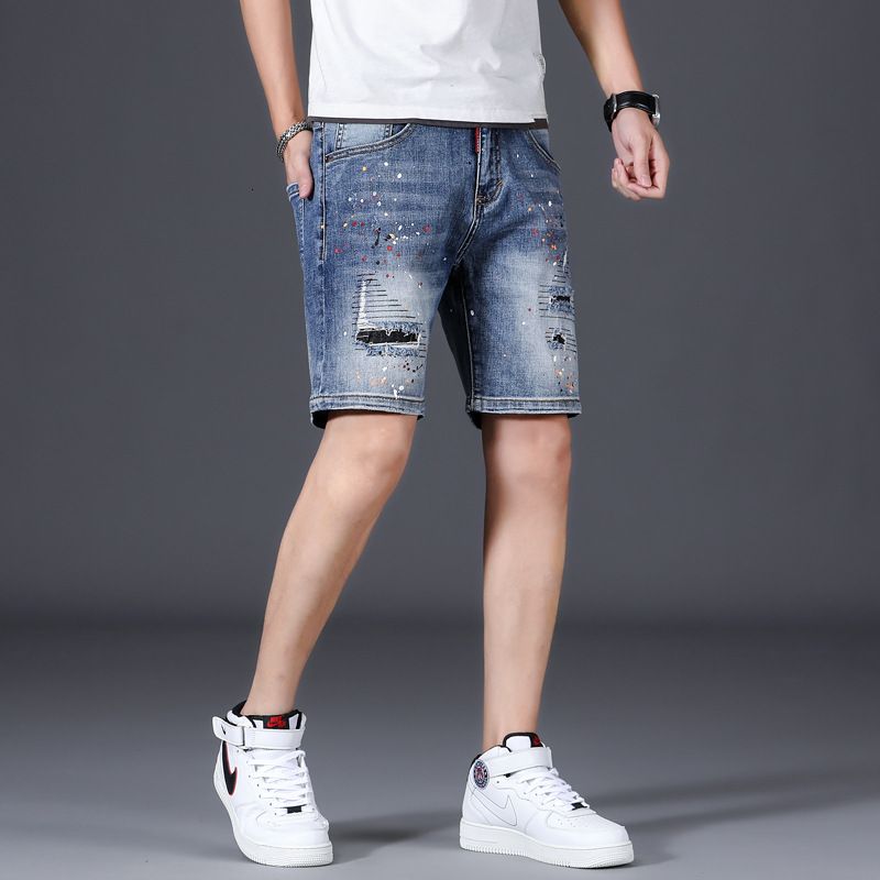 Compra Herramientas Jeans Shorts Moda Para Hombre Verano 2021 Nueva Marca  Pantalones De Cinco Puntos Versátiles Delgados Barato | Entrega Rápida Y  Calidad | Es.Dhgate