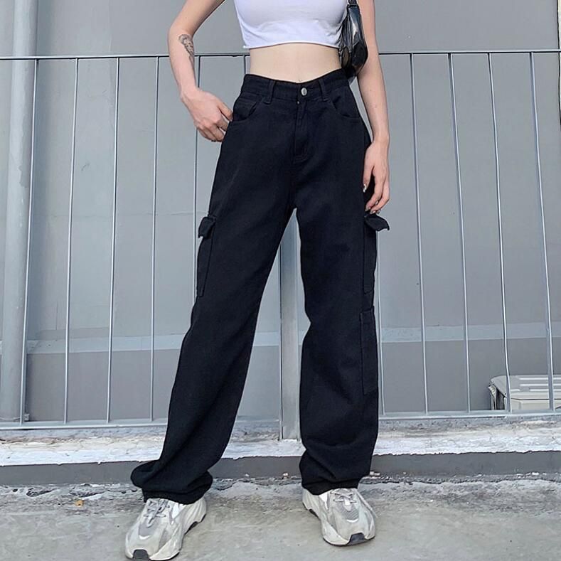 Acquistare Donna Mamma Jeans Vintage Vita Alta Vita Pantaloni Dritto  Pantaloni Dritti Donne Tasche Nero Bianco Blu Jean Femme Taille Haute  Broweken Dames Economico | Consegna Veloce E Qualità | DHgate Italy