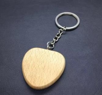 Keychain en bois vierge # 8 bricolage