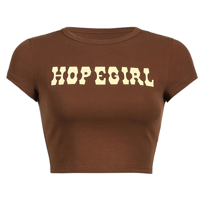 T-shirt marron