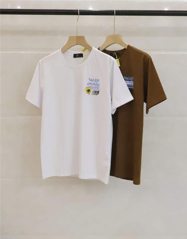 T-shirt da uomo e donna Lettera di moda Stampata Camicie in cotone Stampato High Street Unisex Manichetti corti Top Tees