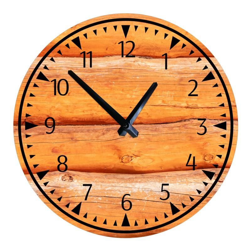 Wood Clock 10 12 inch