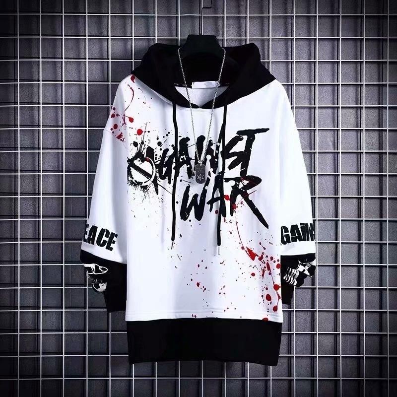 Compra Sudaderas Con Capucha Para Hombre Sudaderas Hombres Moda Coreana  Manga Larga Harajuku Pulloves Con Capucha Streetwear Top Fall Ropa 2021  Vintage Hoodie Barato | Entrega Rápida Y Calidad | Es.Dhgate