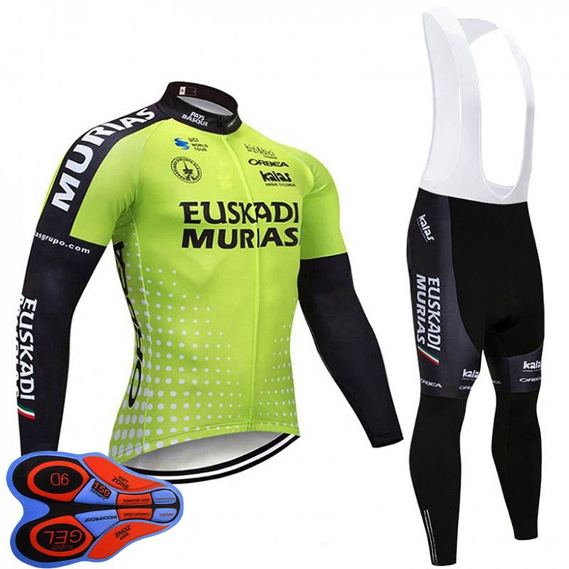 SCOTT Cycling Jersey Set Long Sleeve Bicycle Clothing Men Mtb Bike Bib Gel Pants 