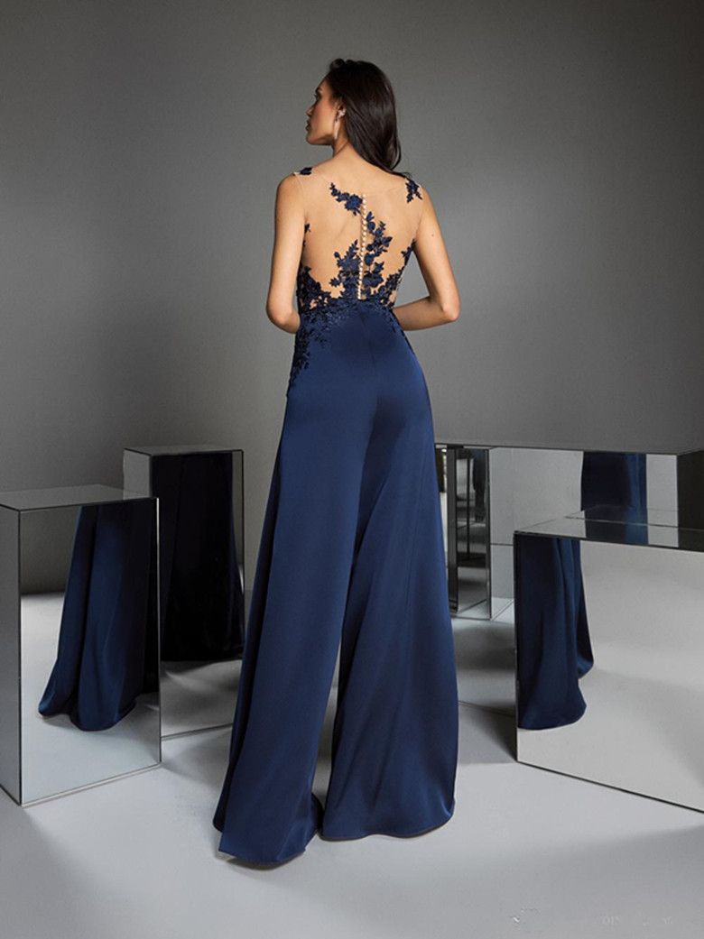 Compre 2021 Vestidos Elegantes Por La Noche Mono Formal De Desgaste De  Baile De Fiesta De Encaje Con Cuello Largo Vestido De Mujer Vestido De  Cóctel Vestido De Fiesta A 113,46 €
