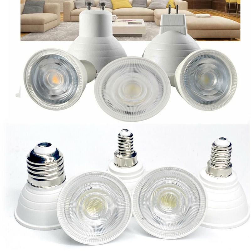 Dimmable LED Spotlights COB 5W GU10 MR16 E27 GU5.3 E14 Bulb 30W Equivalent Lamps Dimmable LED Spotlights COB 5W GU10 MR16 E27 GU5.3 E14 Bulb 30W Equivalent Lamps
