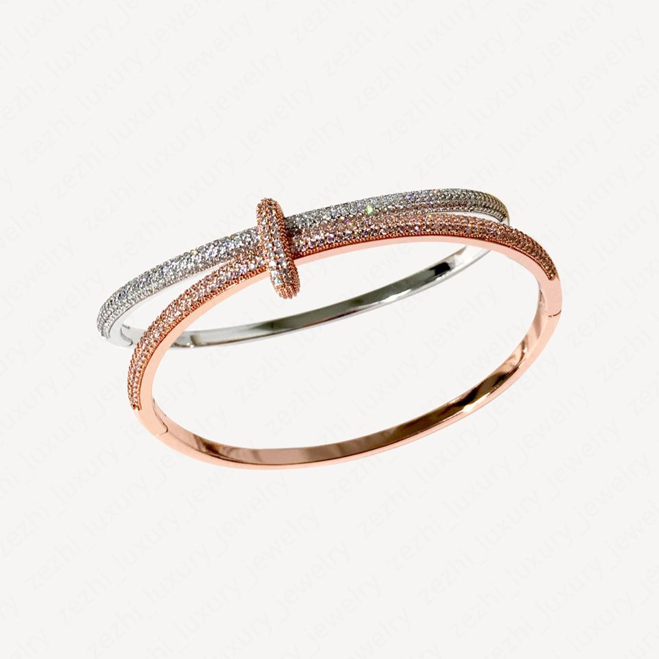 18k Rose Gold plattierte Diamant-Tennis