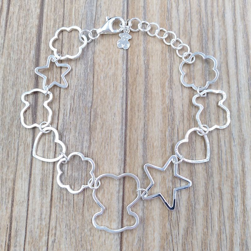 encantos oso joyería haciendo dijes para pulseras 925 plata esterlina anillo anillo