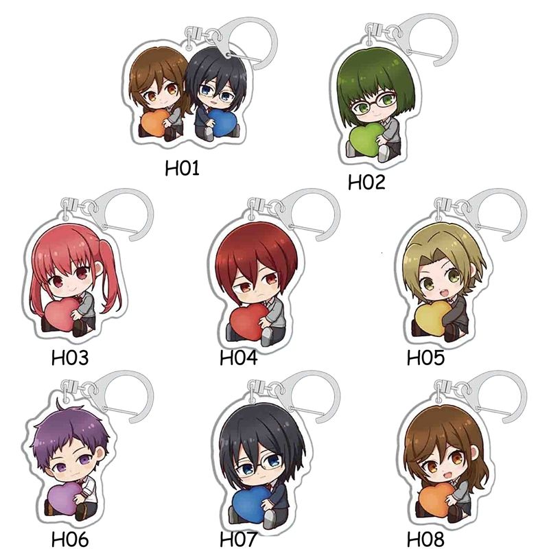 Jilijia Anime Horimiya llavero colgante con anillo de aleación de metal extraíble coleccionable figura llavero colgante para llave 