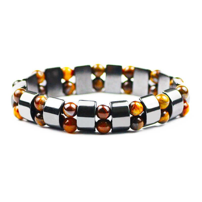 Doble Ojo De Tigre Pulsera De Hematita Hombre Hematita Ojo Doble Ojo De Tigre Pulsera De Hematita Hombre Hematita Ojo