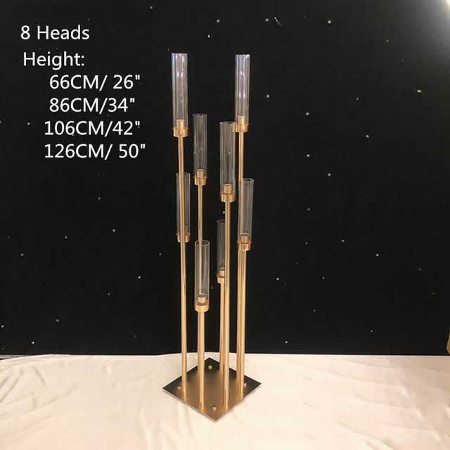 8 Heads Candlestick-Acrylic Tube