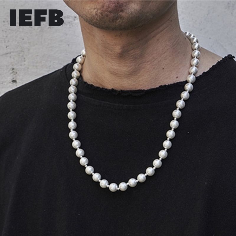 Compra Accesorios Para Hombre De IEFB Moda Hip Hop Titanium Steel Empalme  Collar De Perla Blanca 2021 High Street 9Y5509 Barato | Entrega Rápida Y  Calidad | Es.Dhgate