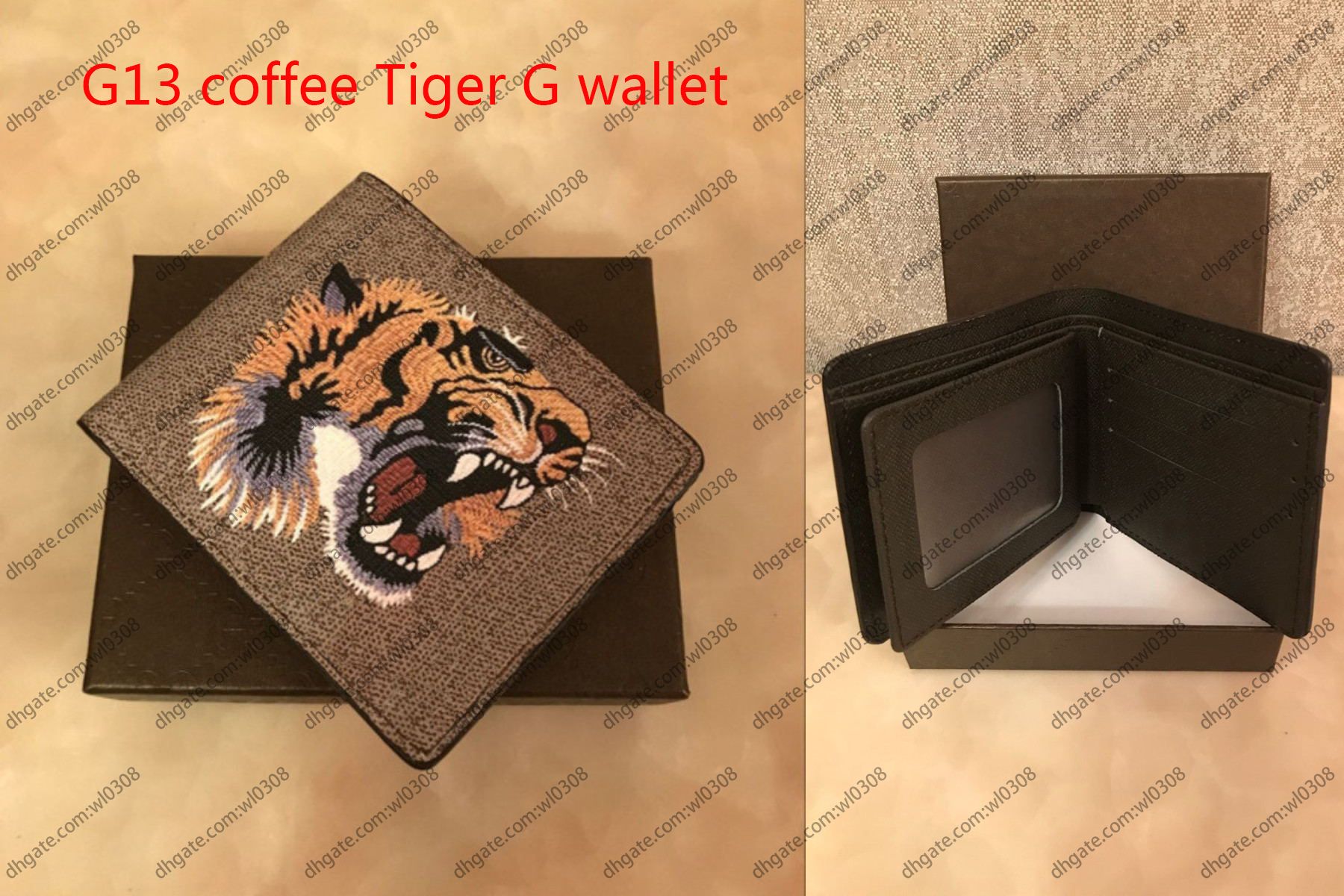 G13 kaffetiger G plånbok