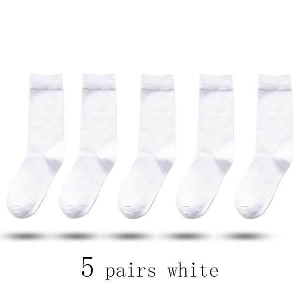 5 pares blancos