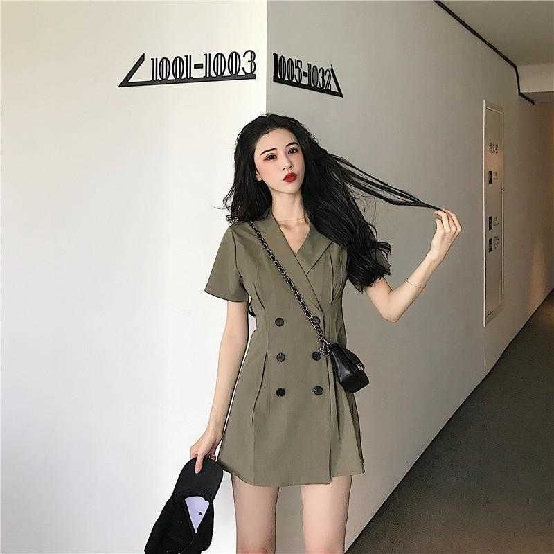 Green Blazer Dress