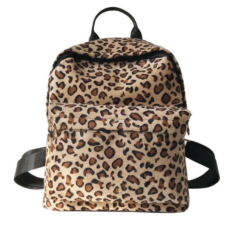 travel leopard backpack