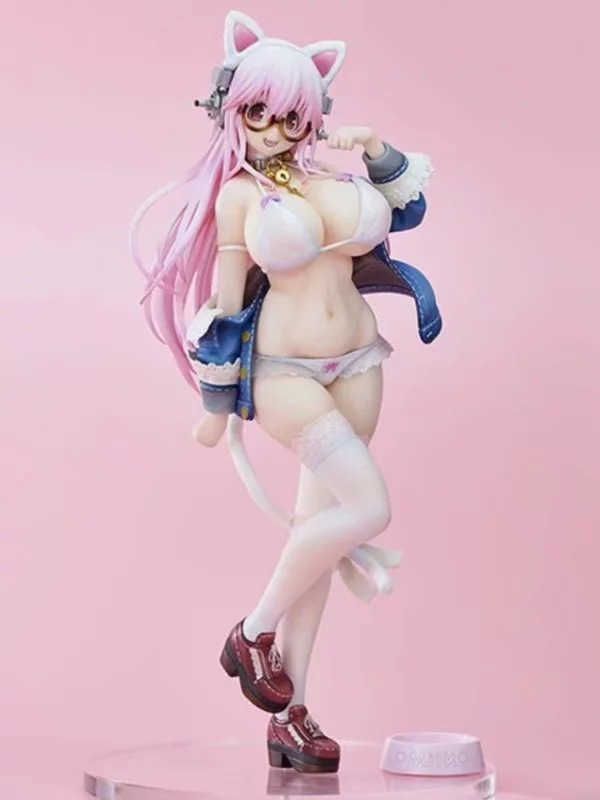 Anime Sexy Figure Super Sonico White Cat Ver. Figura de acción de PVC Modelo de colección Modelo desactivado Juguetes Muñecas de adulto 27cm Q0522 Anime Sexy Figure Super Sonico White Cat Ver. Figura de acción de PVC Modelo de colección Modelo desactivado Juguetes Muñecas de adulto 27cm Q0522