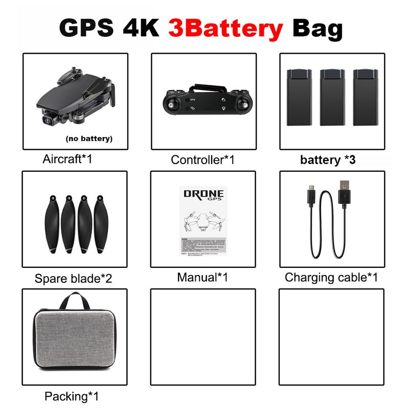 GPS 4K 3Bバッグバルク