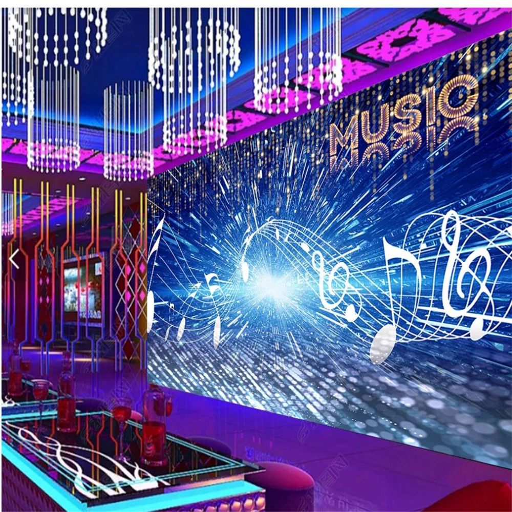 Fondo de pantalla moderno para sala de estar Bar de moda fresco KTV Música Música Discoteca Fondo de pantalla moderno para sala de estar Bar de moda fresco KTV Música Música Discoteca
