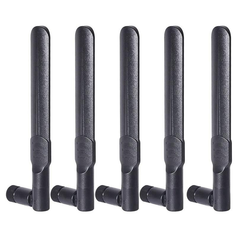 2x 2.4GHz 5.8Ghz Dual Band 8dBi SMA Male connector High Gain Wifi Antenna White 