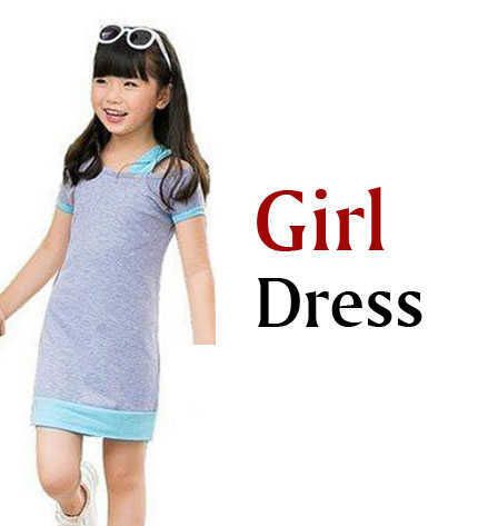 Vestido de niña gris