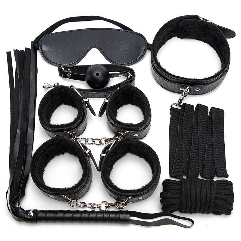 7 Black BDSM-Set