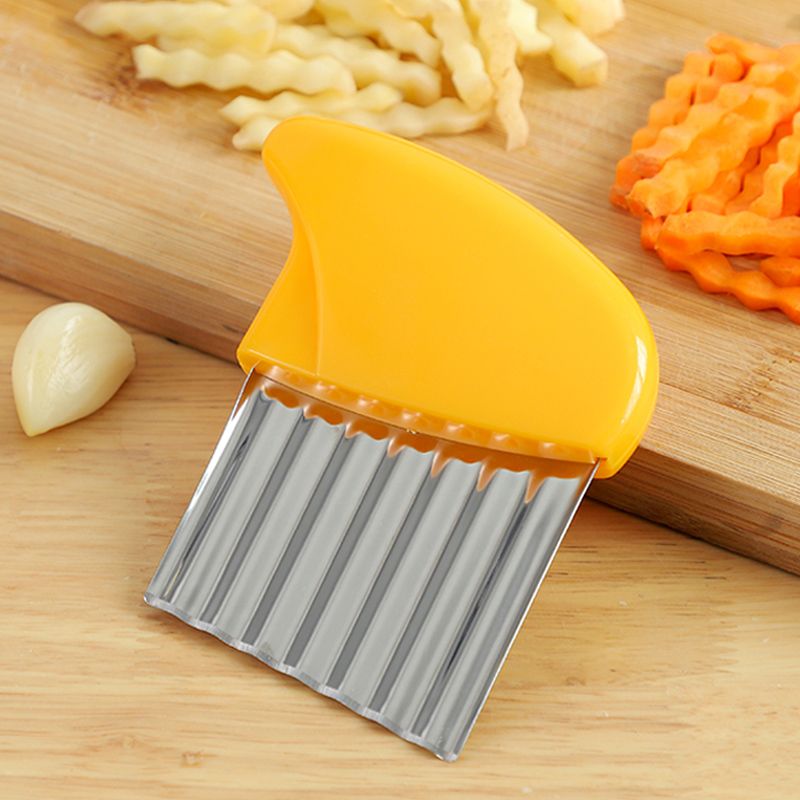 Mandoline Food Slicer, Adjustable Stainless Steel With Waffle Fry Cutter  Crinkle Cut Potato Chip Vegetable Onion