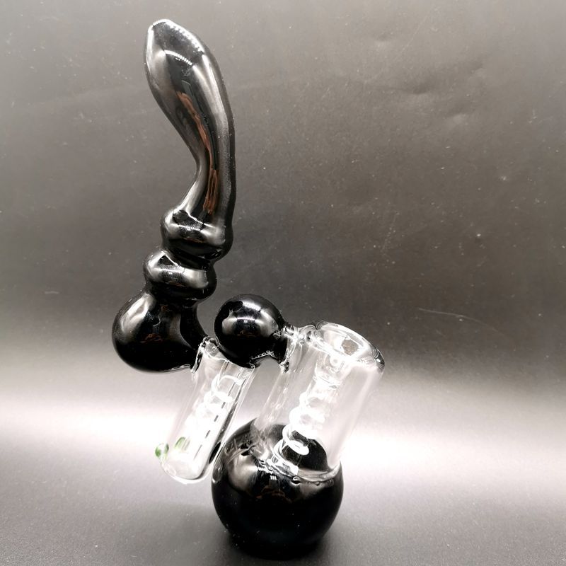 Pipe en verre noir