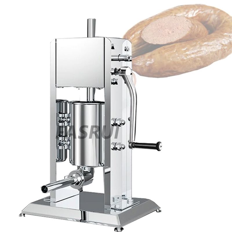 Vertical 3L Manual Sausage Filler Machine Spanish Churro Meat Extruder Sausage Stuffer Stainless