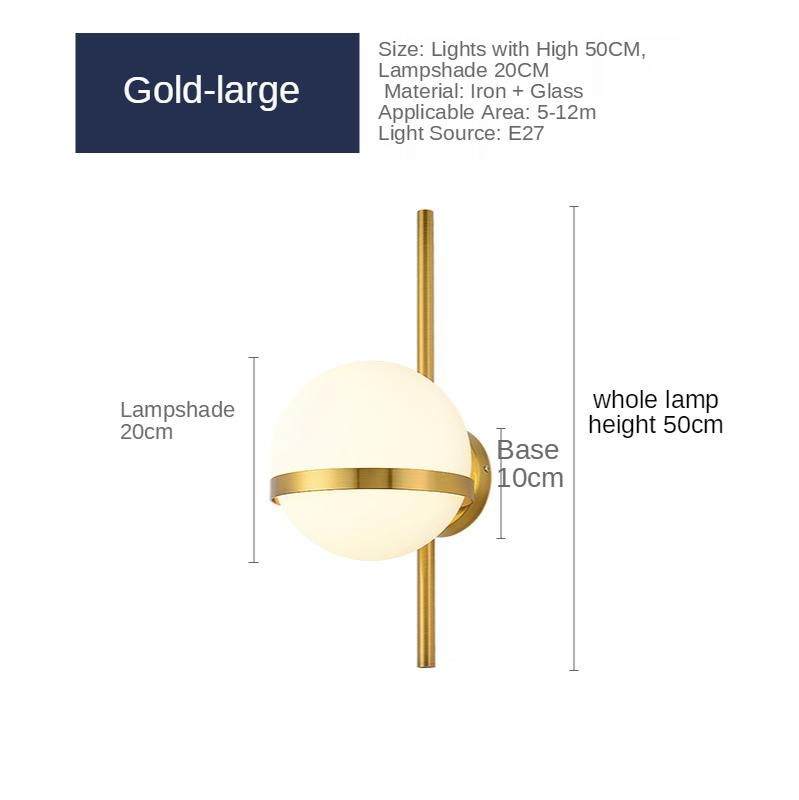 large gold 20cm no bulbs